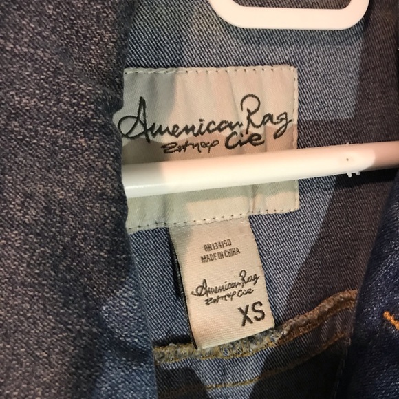 short sleeved denim jean jacket - Picture 2 of 5